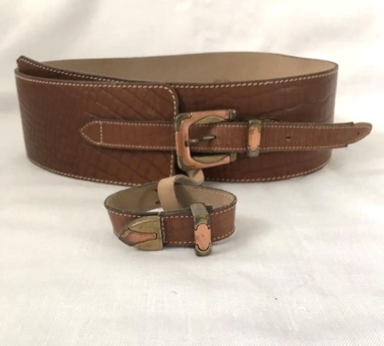 ceinture marron 67 - 72 cm